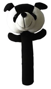 Picture of Baby Soft Rattle Panda, Black/White